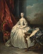 Charles Amedee Philippe Van Loo, Portrait of Queen Marie Leczinska
